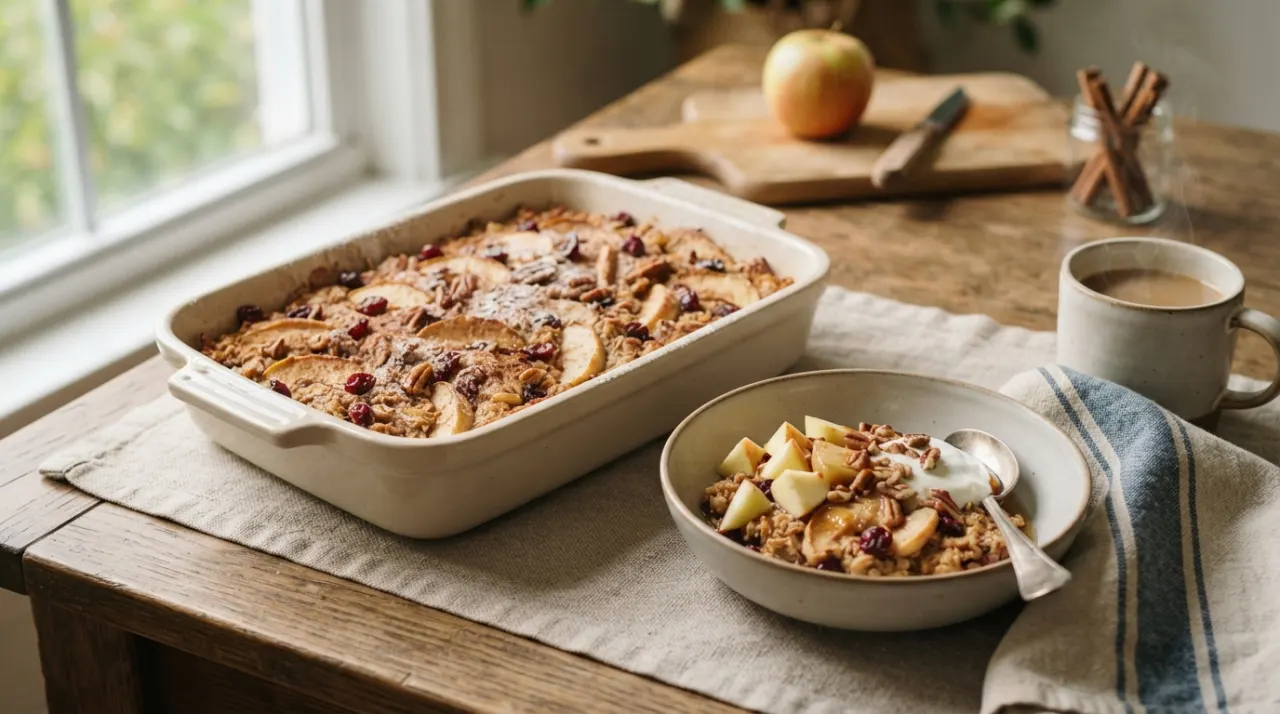 Apple Cinnamon Baked Oatmeal