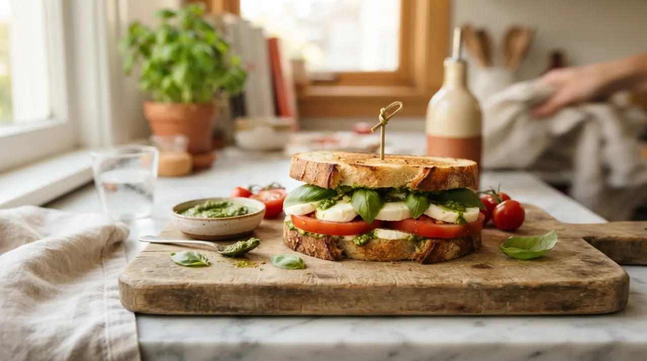 Caprese Pesto Sandwiches