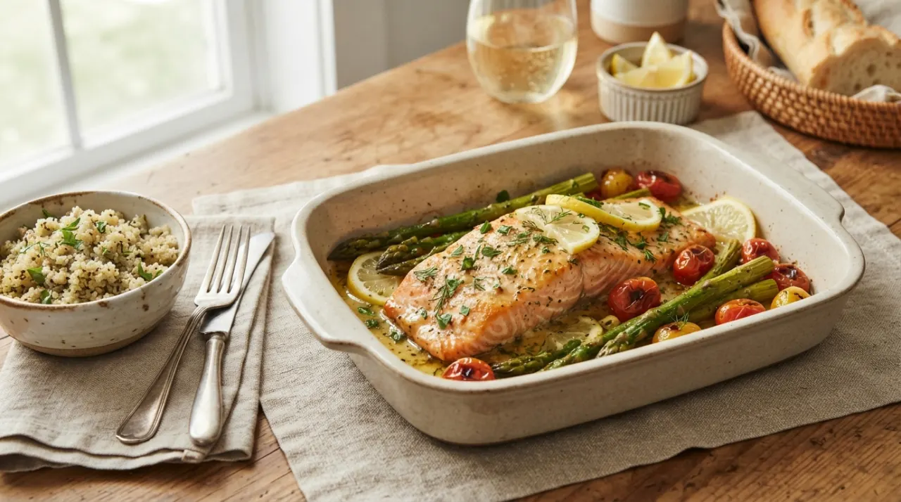 Garlic Butter Baked Salmon