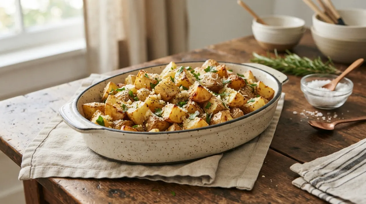 Garlic Parmesan Roasted Potatoes
