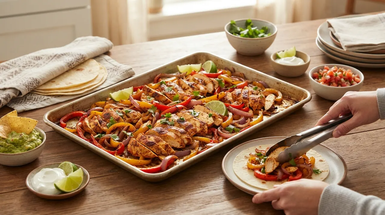 Sheet Pan Chicken Fajitas