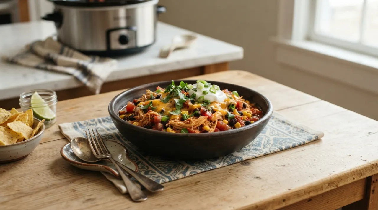 Slow Cooker Salsa Chicken